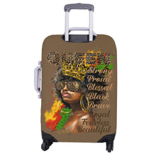 Load image into Gallery viewer, Afro_Queen_Juneteenth_L Luggage Cover/Large 26&quot;-28&quot;
