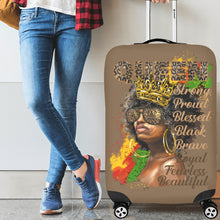 Load image into Gallery viewer, Afro_Queen_Juneteenth_L Luggage Cover/Large 26&quot;-28&quot;
